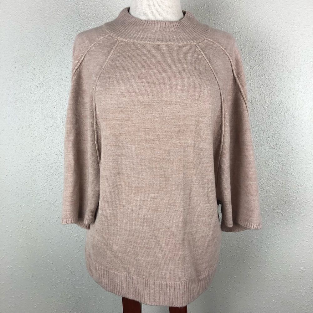 NWT Larry Levine Poncho Style Sweater Top Size L